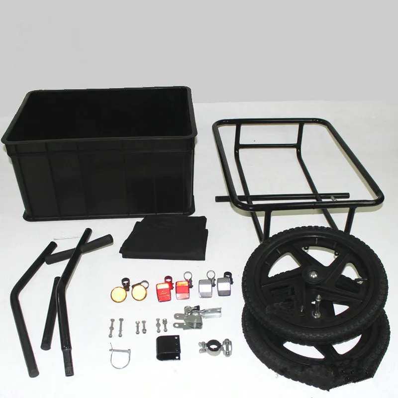 16-дюймовый велосипедный прицеп с чемоданом вместительный закрытый грузовой