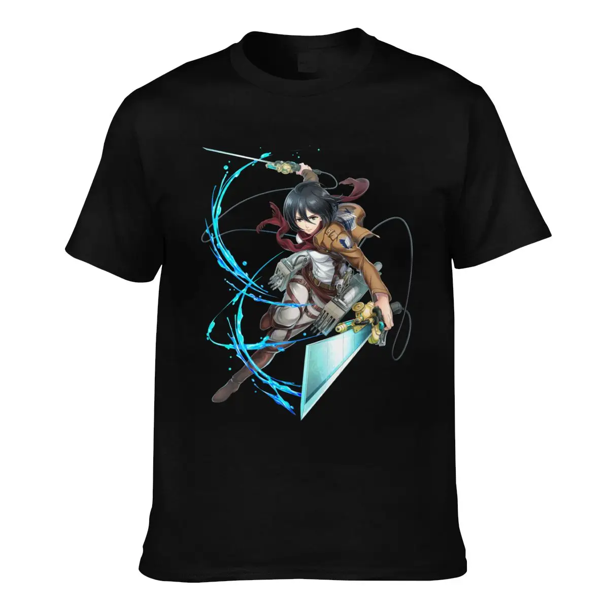 

Футболка мужская хлопковая с принтом «атака на Титанов» и короткими рукавами