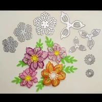 new 3d flowers metal cutting die scrapbook paper gift card diy decorative mold template