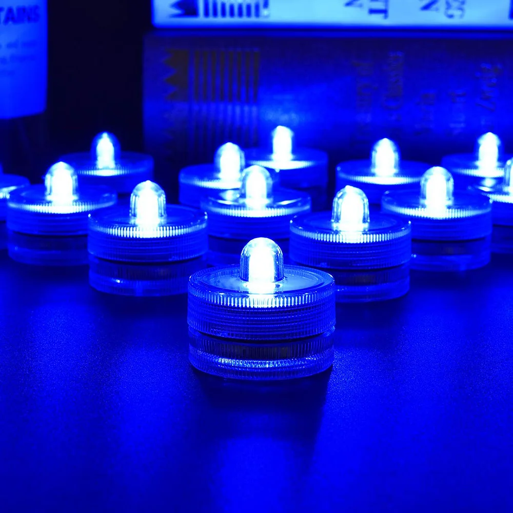 Светодиодная подводная лампа миниатюрный светильник для свечей на батарейках