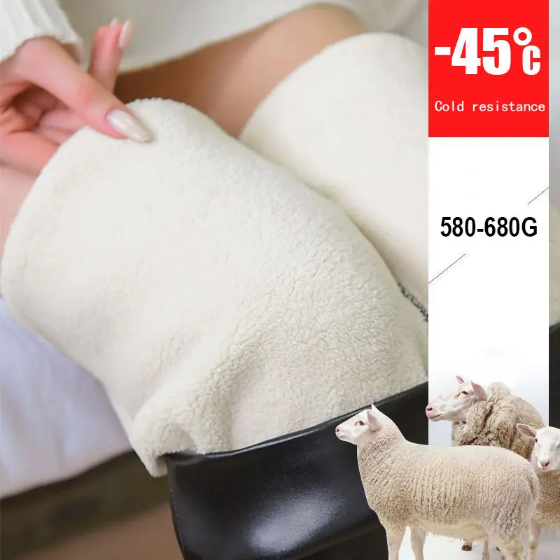 

NEW 2020 Winter PU Leather Pants Women High Waist Leggings Thick Fleece Lined Warm Pencil Pants Plus Size Trousers