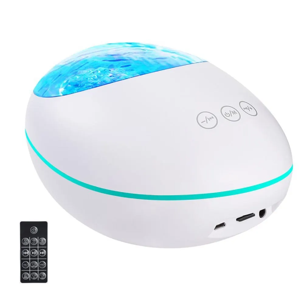 

2W USB LED light Remote Control Ocean Projection Lamp High PowerProjection Lamp Loudspeaker Built In Music Eight Lighting Modes