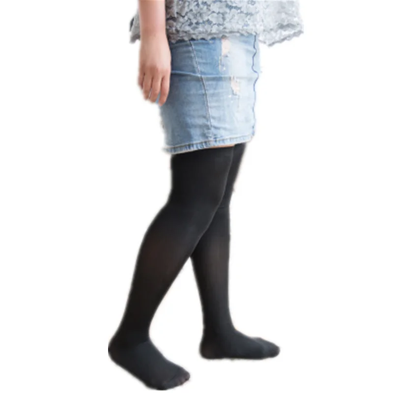 

Plus Fertilizer Women's Stockings Of Large Size Over The Knee High Socks Thigh High Stockings Plus Size Black Loose Long Socks