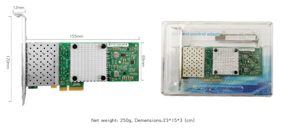 I350-F4 1000M Intel I350AM4 SFP+, 4 порта PCIe2.1 X4 сетевой адаптер Lan Карта