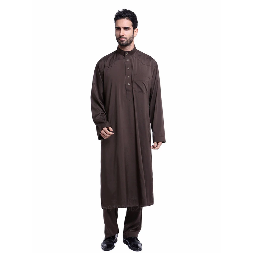 S-3XL Jubba tobe, мусульманская мода, Мужской Топ, штаны, комплекты, Дубай, Турция, Исламская одежда, Ramadam Carftan Karftan, Средний Восток, 2 шт. от AliExpress RU&CIS NEW