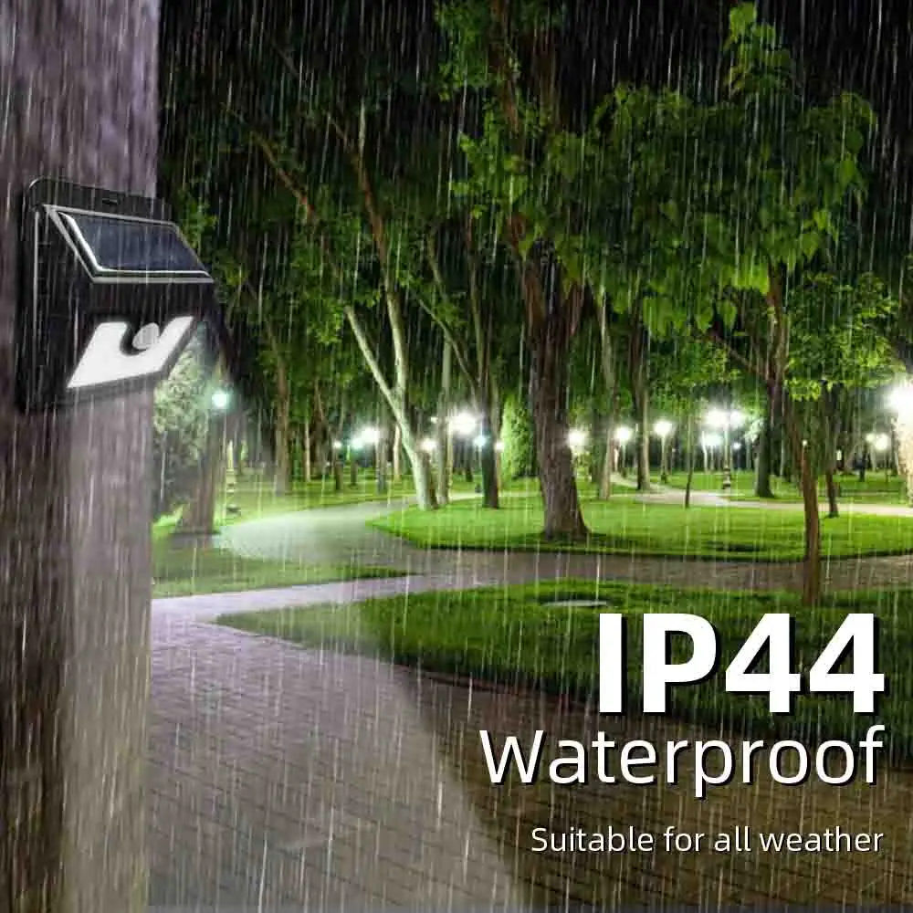 30LED солнечный светильник Открытый PIR датчик движения настенный