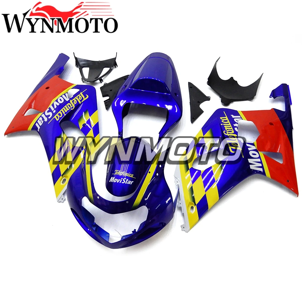 

Complete Fairings Kit For GSXR600 GSXR750 00 01 02 03 2000 2001 2002 2003 K1 Blue Red Bodywork Kits