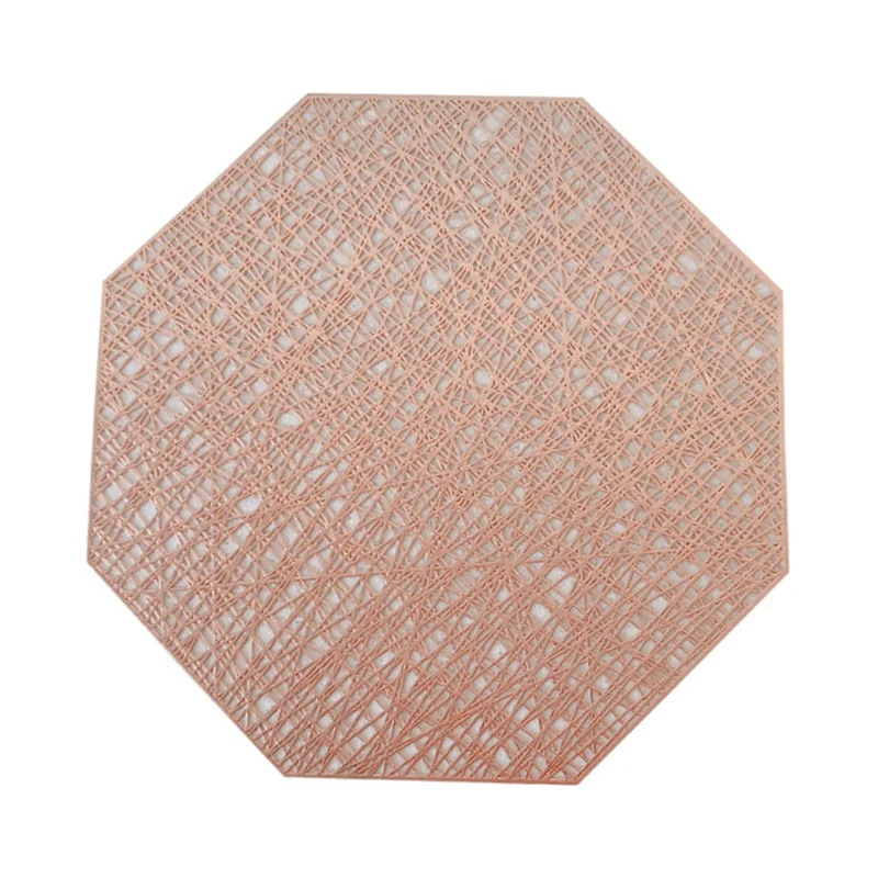 

Hollow Insulation Pad Placemats For Dining Table, Octagonal Hollow Insulation Pad Non-Slip Pad Practical and durable placemat