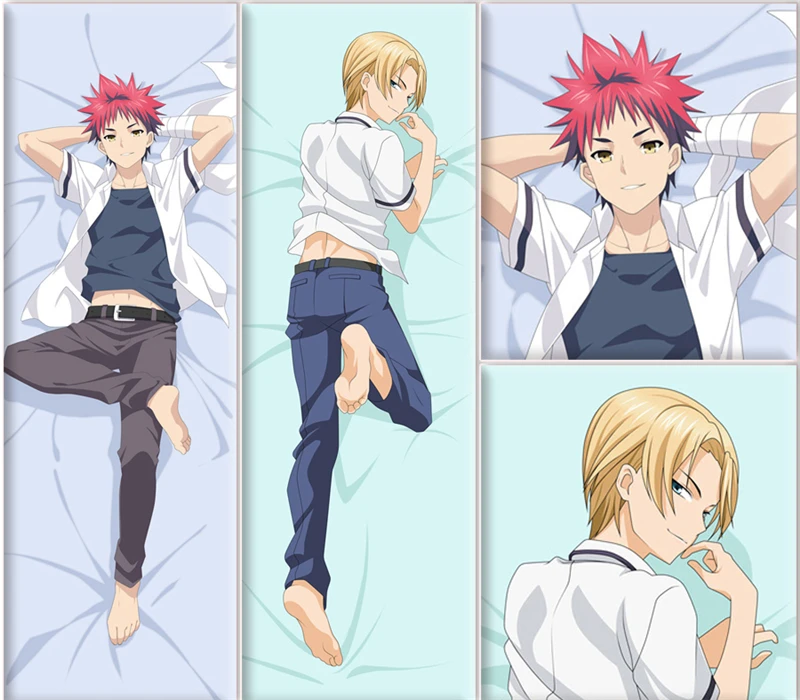 1 шт. Японские Аниме Shokugeki no Souma двухсторонняя наволочка для подушки с принтом