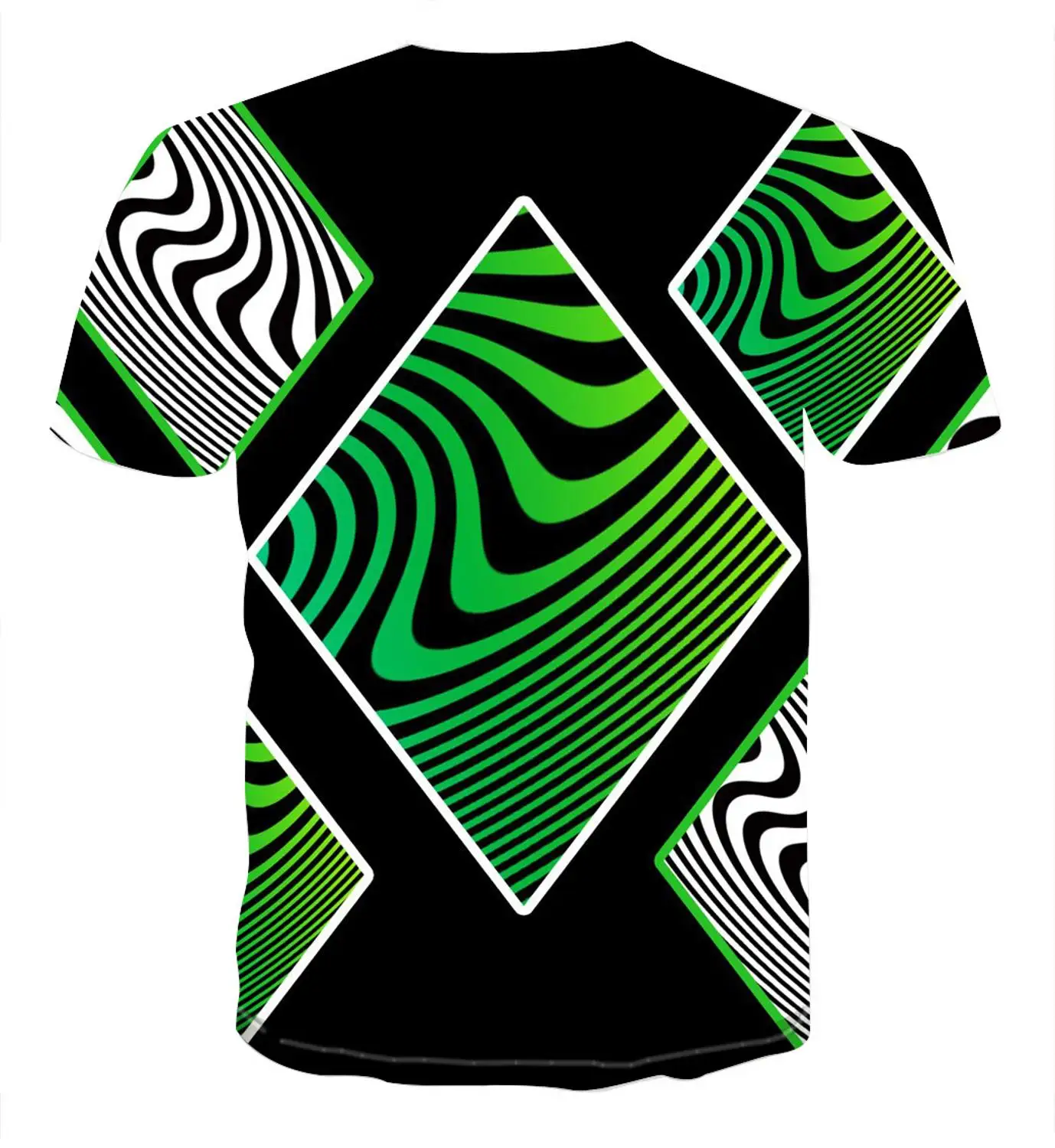 

2020 new summer men's creative geometric 3D printing T-shirt short sleeve street fashion color top s-6xl