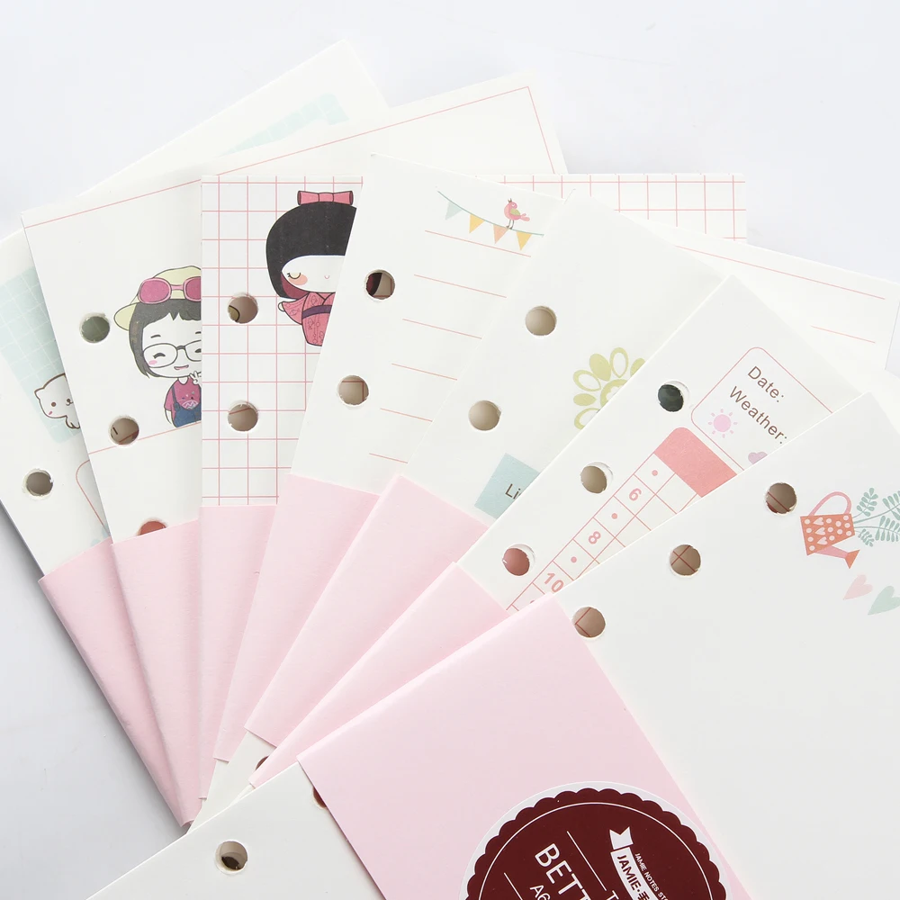 Новые милые спиральные канцелярские принадлежности для ноутбука 7 видов: линия