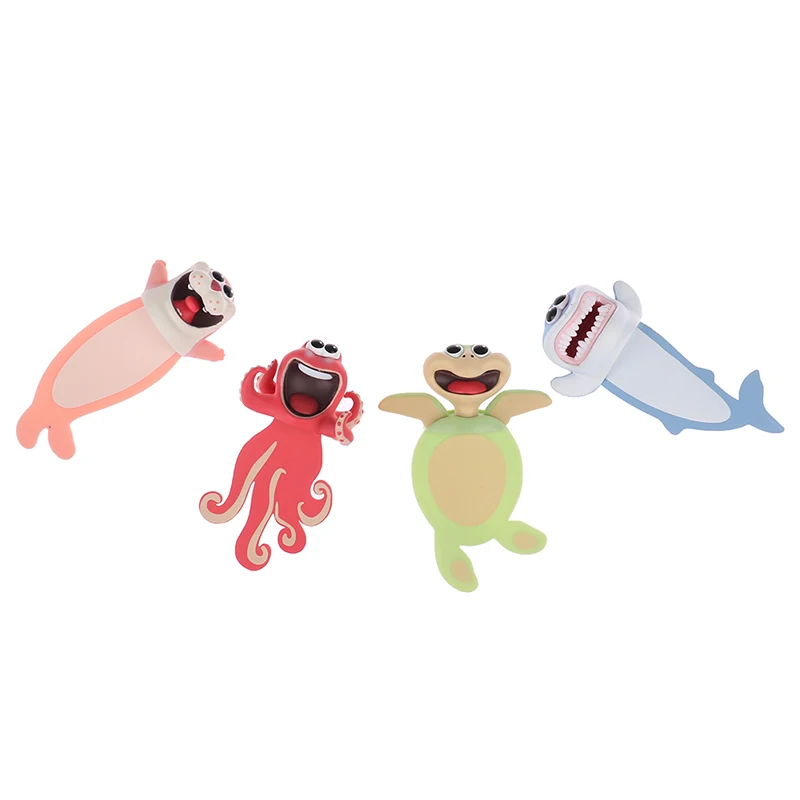 

Animals Squashed Shark Octopus Turtle Bookmarks Funny DIY Decoration