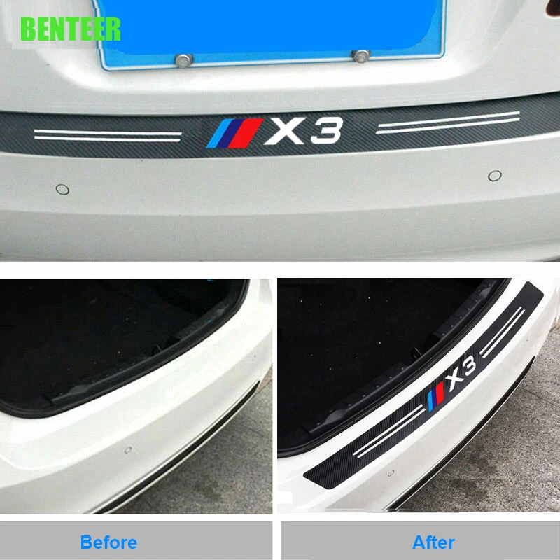 

Carbon Fiber Car Bumper Sticker For BMW X1 X2 X3 X4 X5 X6 X7