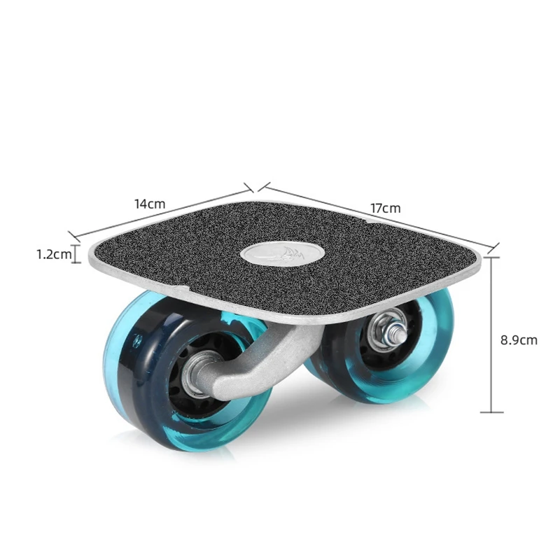Портативные скейтборды Drift с антистатической пластиной, голубыми колесами с вспышкой света, колесами из ПУ-материала и подшипниками ABEC-7 608.