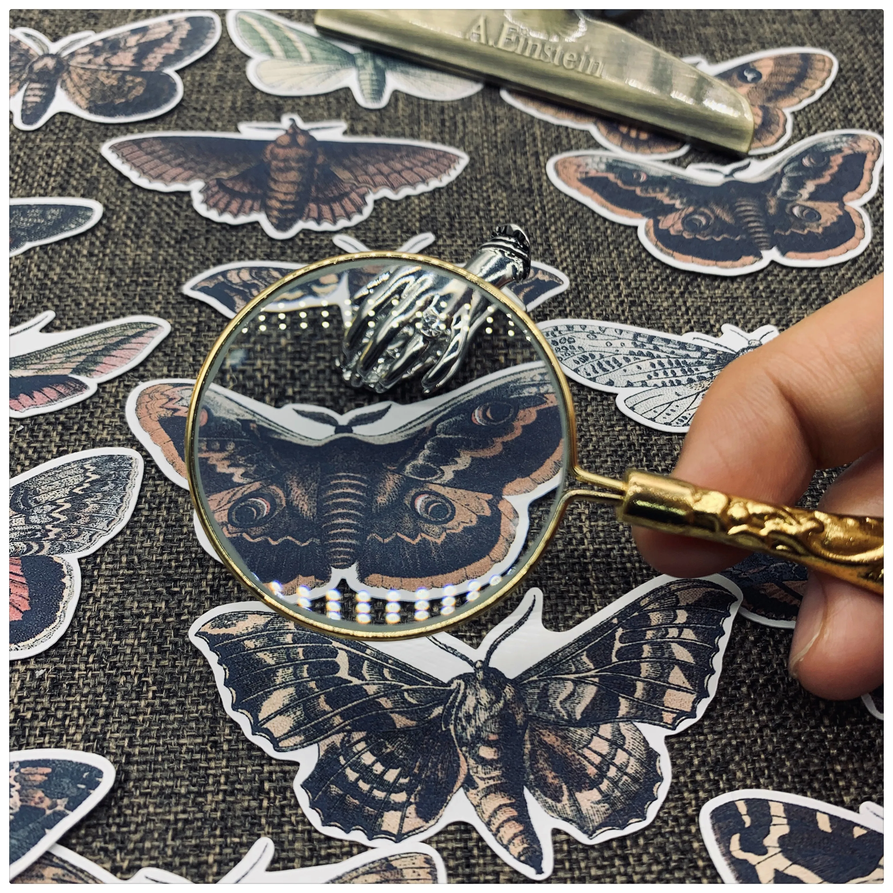 

25 шт./пакет Винтаж моли наклейка, сделай сам, Скрапбукинг альбом журнал хлама декоративные наклейки