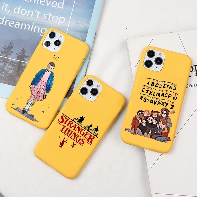 

Stranger Things Christmas Lights Case For iphone 7 14Plus 11 12 13 14 Pro Max X XS MAX XRSoft Matte rainbow silicone Phone Cases
