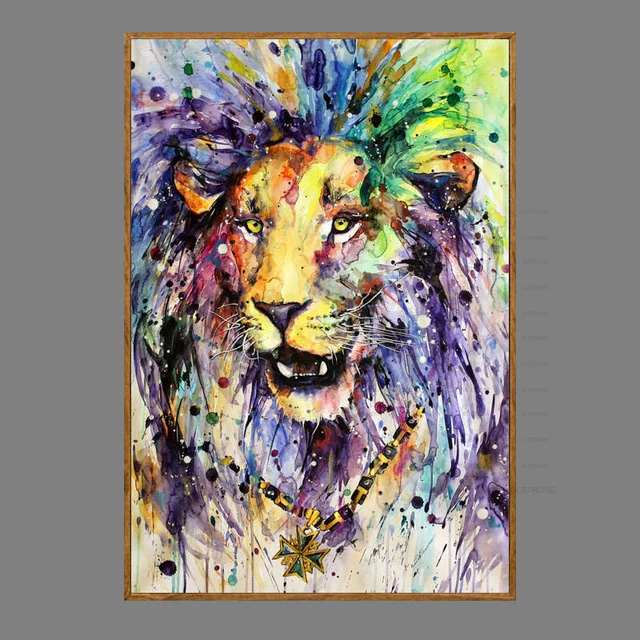 

Diamond Painting Diy 5D European Acrylic Painted Lion Elephant Pattern Background Living Room Furniture Wall Decorative Art