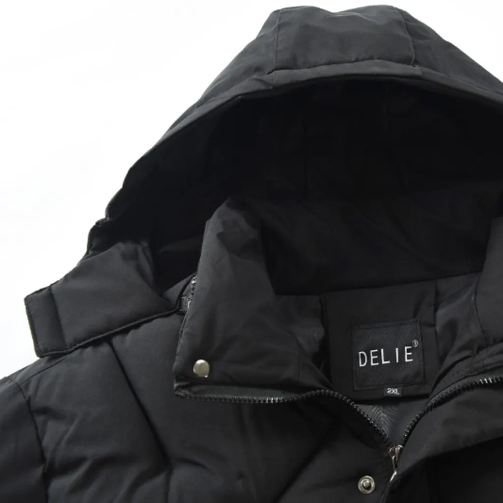 2019 New Winter Coat Men High Quality Cotton Padded Hooded Wadded Thick Warm Outerwear Casual Male Parkas XL-4XL | Мужская одежда