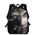 Индивидуальный рюкзак ELVISWORDS, модный готический рюкзак с темным художественным принтом для девушек и женщин, мужские школьные ранцы для мальчиков, новый рюкзак