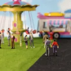 Модель поезда O масштаб 1:50 раскрашенные фигурки пассажиров стоячие сидящие люди 100 шт.200 шт.300 шт.400 шт.500 шт.