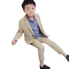 Костюм детский из пиджака и штанов, с цветочным принтом