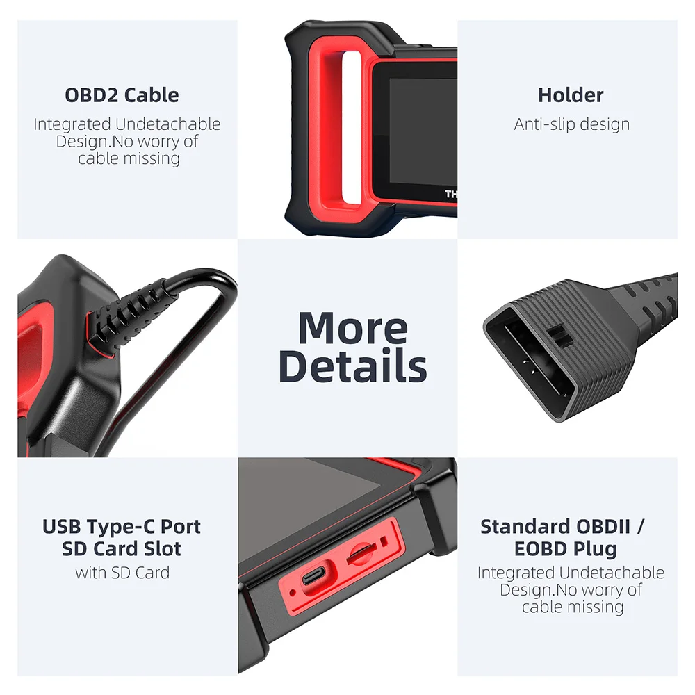 

THINKCAR THINKSCAN Plus S7 OBD2 Diagnostic Auto Tool 7 System with 5 Reset Service Car Diagnosis Scanner obd Automotive Scanner
