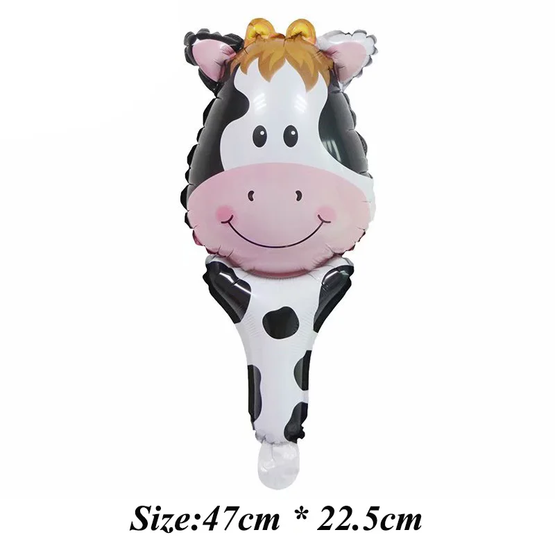 6 шт. ручной воздушные шары из фольги в виде головы животного сафари Зоопарк