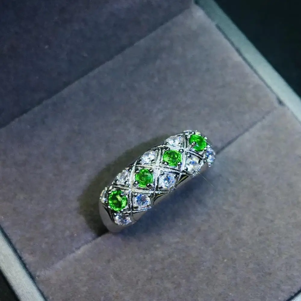 KJJEAXCMY Изящные Ювелирные изделия из натурального Tsavorite 925 пробы серебряные новые