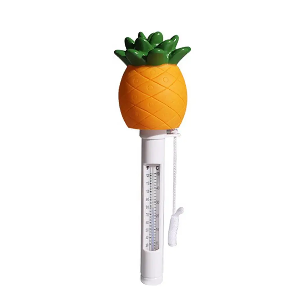 

Pineapple Spa Pool Thermometer Anti-Shatter Floating Thermometer Baby Safe Floating Bath Thermometer Baby Water Toy 24*7cm