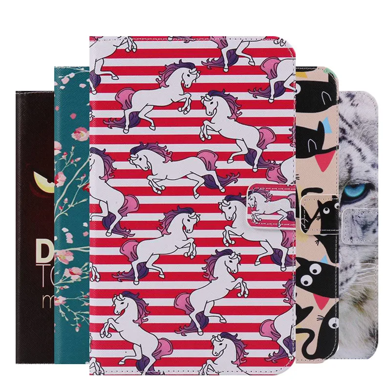 

3D Feather Painted PU Leather Case For Samsung Galaxy Tab A 8.0 SM-T350 T355 P350 P355 8.0 Inch Tablet Protective Case +PenFilm