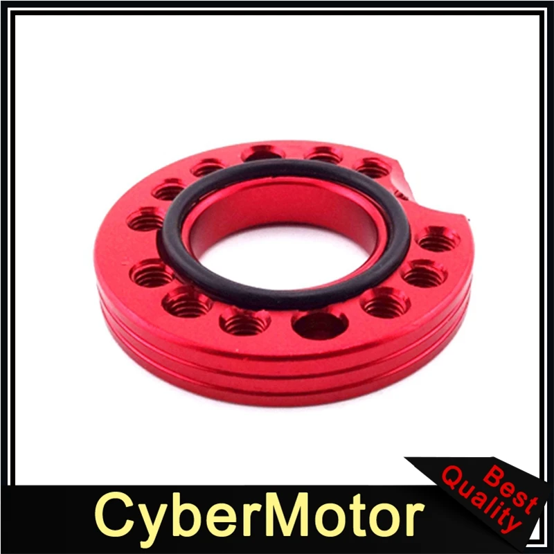 CNC Алюминий 28 мм КАРБЮРАТОР впускной регулятор Spinner пластина Adadpter для 110cc 125cc