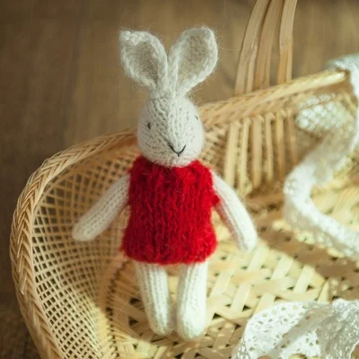 red rabbit Jane Z Ann кукла ручной работы для фотосъемки новорожденных кролик девочка медведь свинья кошка реквизит для студийной съемки аксессуары - Цвет: red rabbit