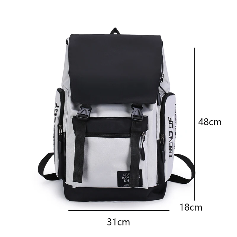 

Canvas Backpack Men's Laptop Backpacks Large Capacity School Backpack for Teenagers Unisex Simple Travel Bag Retro Bookbag New
