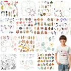 Мультяшные наклейки в виде растений, теплопередающие наклейки из ПВХ, термочувствительные патчи для глажения, наклейки на одежду, Аппликации сделай сам