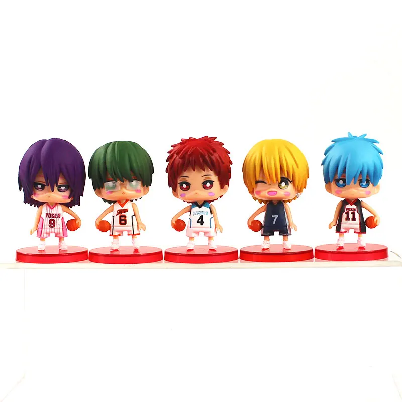 

6.5cm 9pcs/set Kuroko's Basketball Kuroko no Basuke Basketball Player Figure Toys PVC Cute Mini Model Decoration Dolls