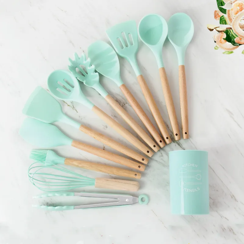 1 Набор силиконовых кухонных принадлежностей антипригарный чайник