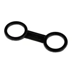 Держатель для трубки, зажим для держателя ремня для маски для подводного плавания с двойным кольцом, удобно Прикрепите трубку к маске