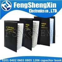 0201 0402 0603 0805 1206 capacitor sample book 0 5pf10uf smd chip capacitors assortment kit 809092values x50pcs 25pcs