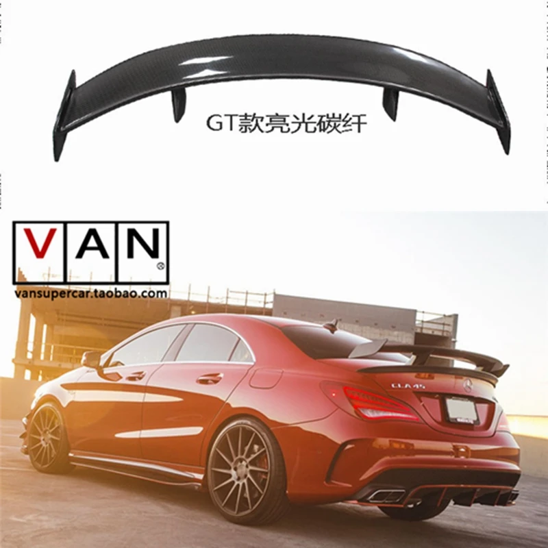 GT Спойлер крышка крыла для Mercedes Benz CLA CLASS W117 CLA45 задний спойлер багажника из