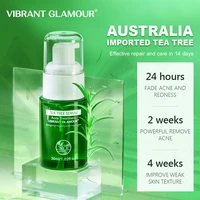 vibrant glamour tea tree serum acne treatment natural repair whitening moisturizing oil control improve sensitive skin care 30ml
