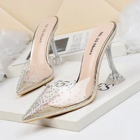 sexy crystal shoes luxury heels mules shoes women fetish high heels pumps women shoes heels zapatos mujer 2020 sapato feminino