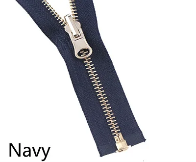 Navy Meetee 2 шт. 60-150 см 5# металлическая вращающаяся застежка-молния с открытым концом для пуховика двусторонняя молния голова пошив одежды «сделай сам» Аксессуары - Цвет: Navy