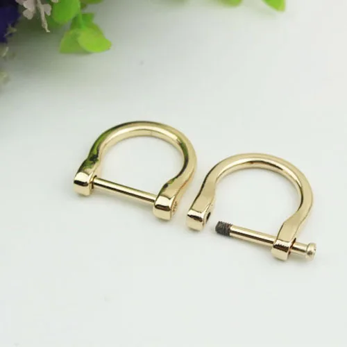 30Pcs 20mm Inner Diameter Metal O D Ring Screws Buckle Handbag Connection Bag Hardware Clasp Dee Ring Hook Accessories
