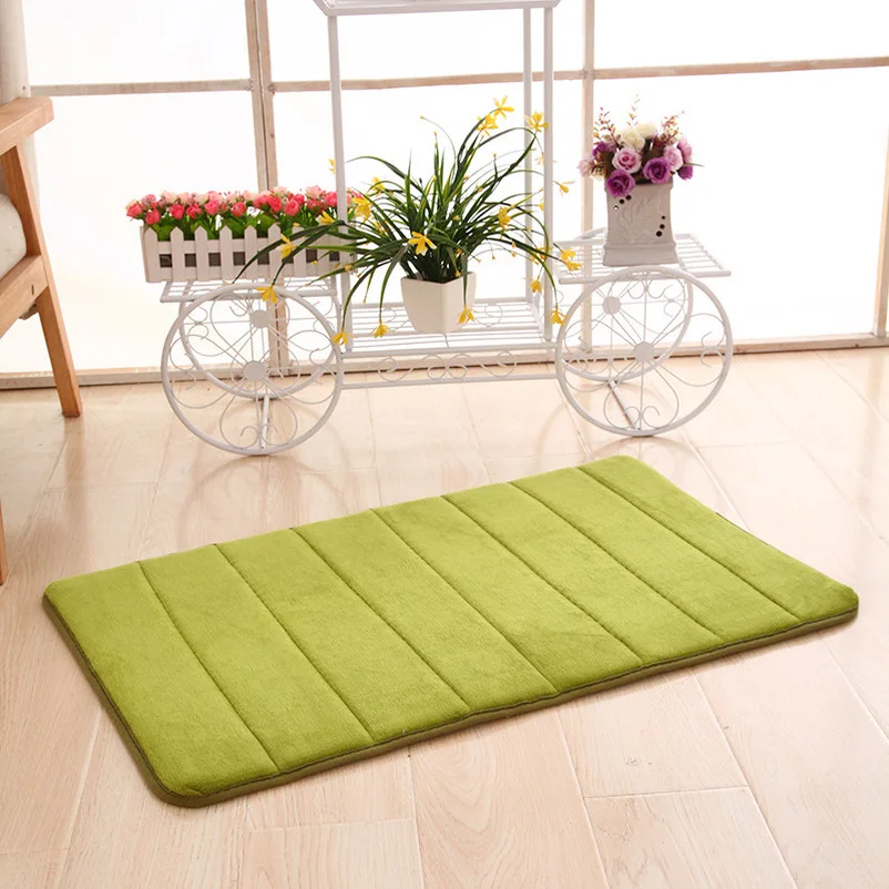 

Add 1.6cm Thick Coral Nap Memory Cotton Slow Rebound Door Mat Floor Mat Floor Mat Kitchen Bathroom Absorbent Door Mat