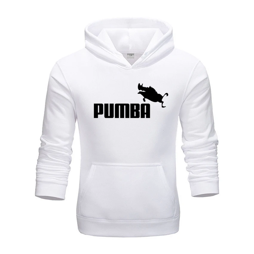 Новинка, Pumba, модные толстовки, Мужская плотная одежда, зимние толстовки, Мужская Уличная одежда в стиле хип-хоп, одноцветная флисовая толстовка с капюшоном, мужская одежда - Цвет: 11