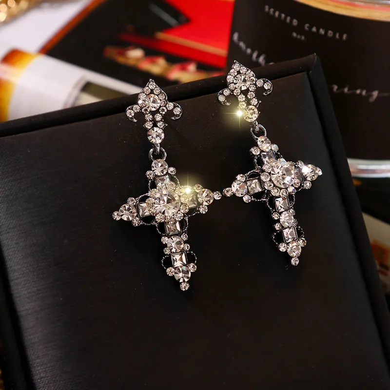 Новые корейские личности кулон с кристаллом геометрической формы серьги