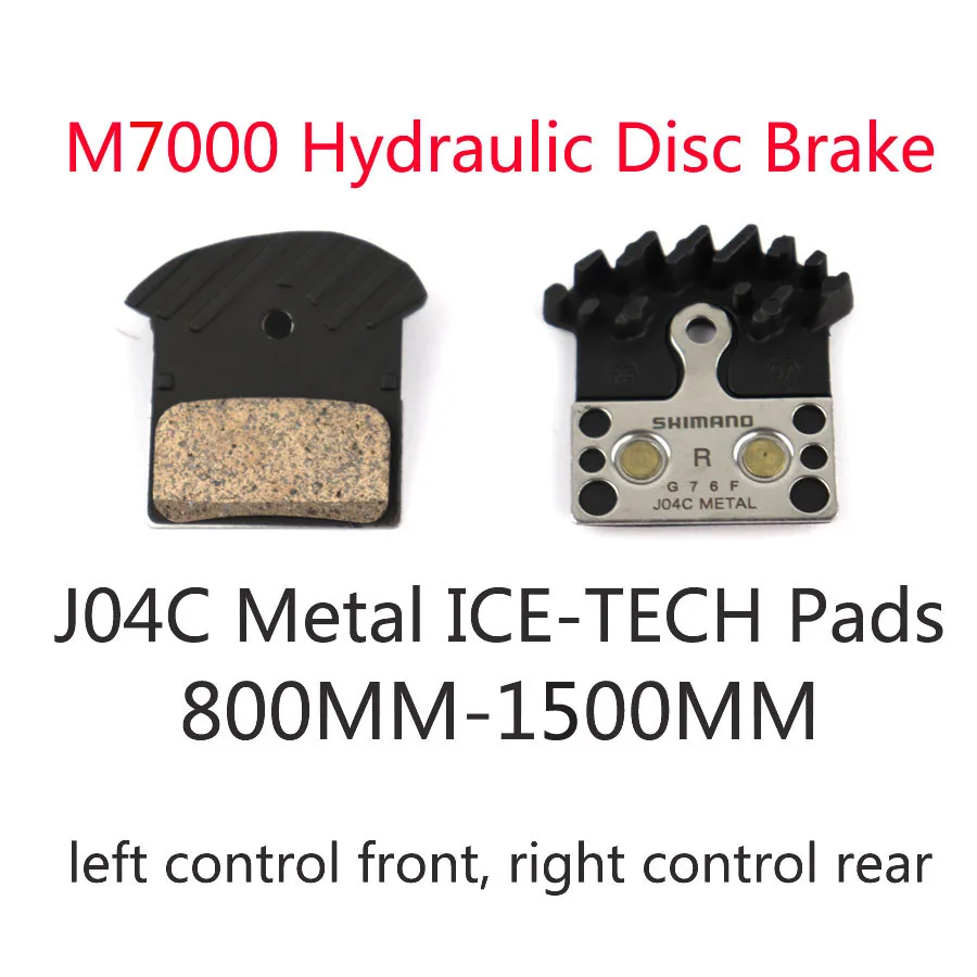 800-1500 J04C Metal SHIMANO DEORE SLX M7100 M7000 тормоз горных велосипедов гидравлические дисковые тормоза BR BL M7000 передние и задние 800/850MM-1500/1600 мм - Цвет: 800-1500 J04C Metal