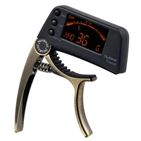 hg capo acoustic guitar tuner capo quick change key capo tuner alloy material for electric guitar bass chromatic accessories