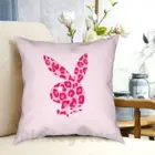 Чехол для подушки с принтом кролика и леопарда, мягкая домашняя Подушка с принтом, милая эстетичная винтажная ретро-подушка с кроликом для девочек, Y2K