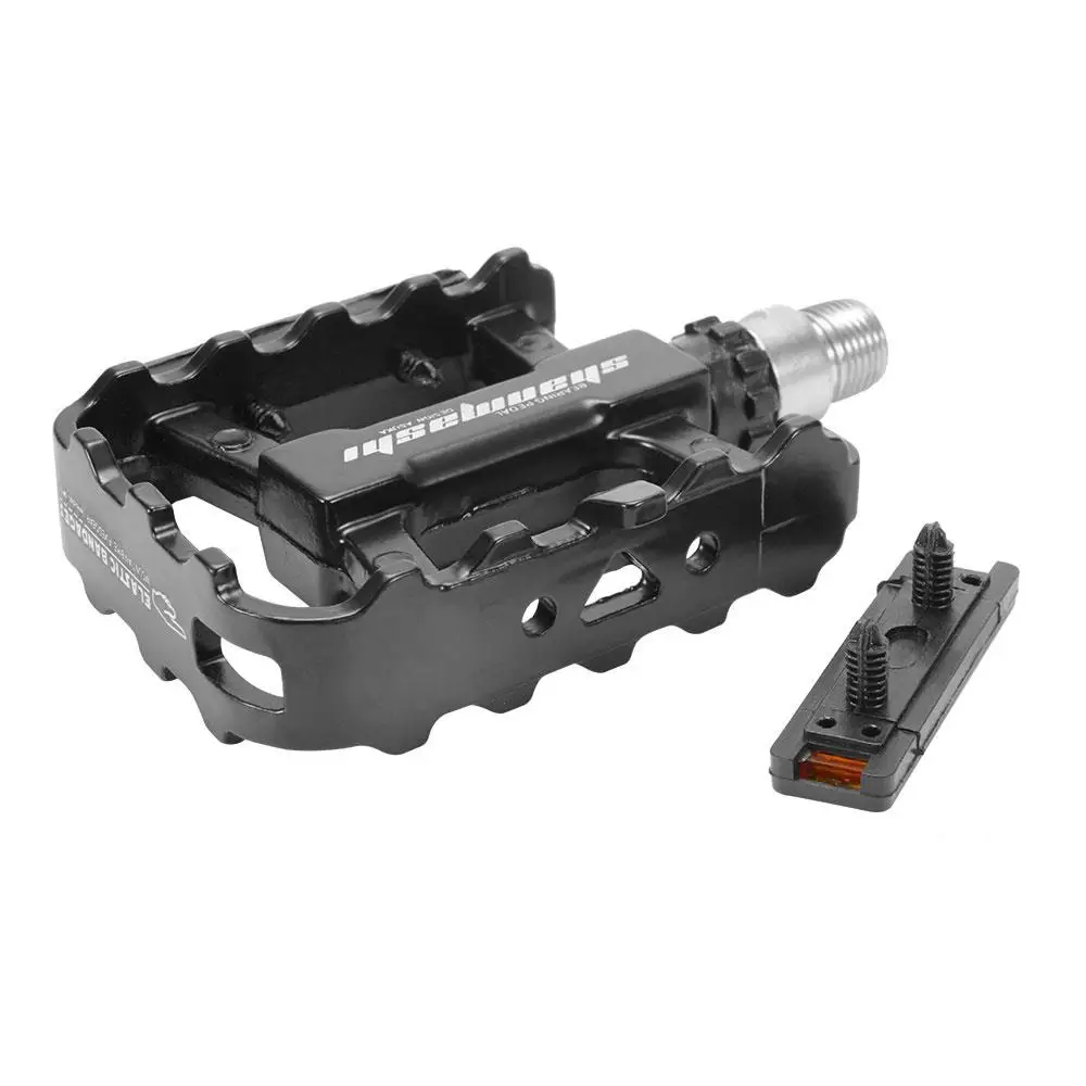 

Black Aluminum Alloy Riding Pedals Bicycle Pedals Aluminum Alloy Pedal Durable Cycling Tools Movement Outdoor Portable